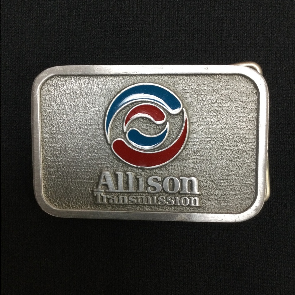 Allison Transmission Silver Belt Buckle Company Logo CD Hit Made in USA